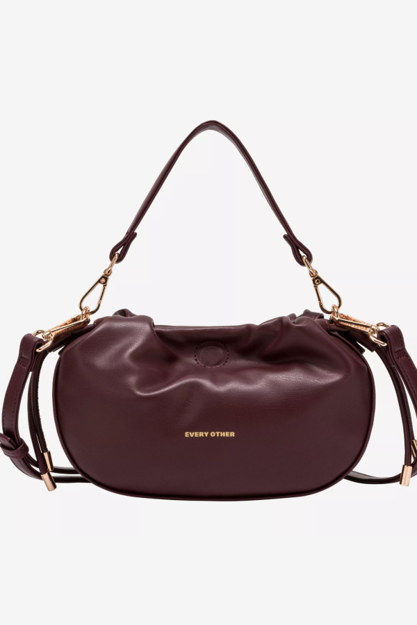 SHOULDER CROSS BODY BAG / BORDEAUX