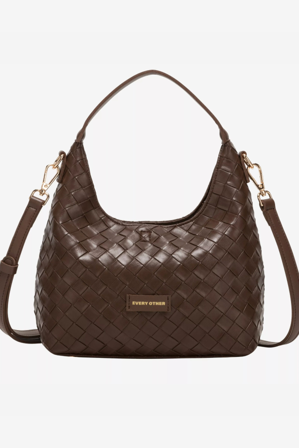 SHOULDER CROSS BODY BAG / BROWN