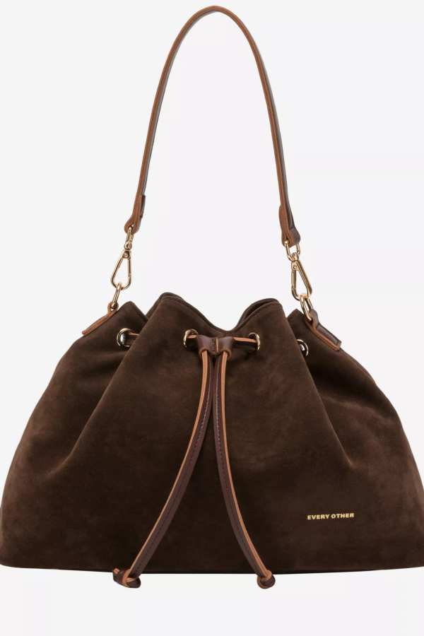SUEDE EFFECT DRAW TOP SHOULDER CROSS