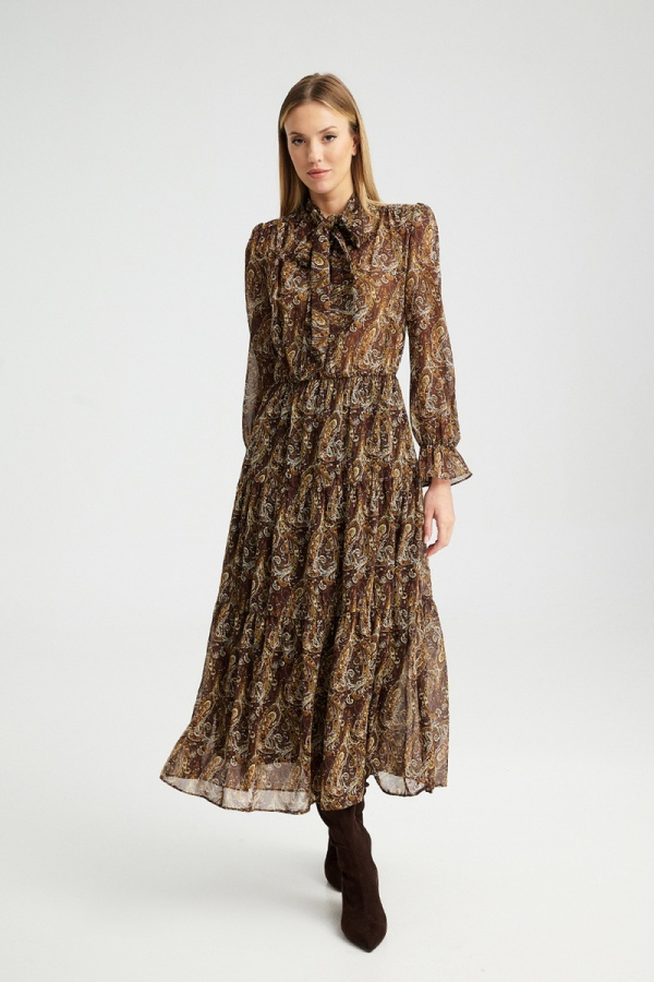 COLSON DRESS - BROWN