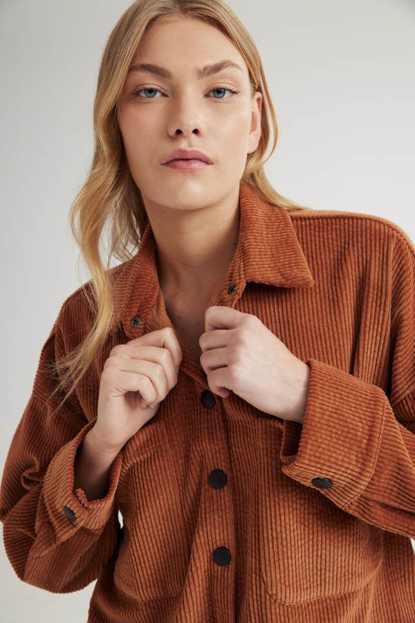 RURAL CORDUROY JACKET - BROWN