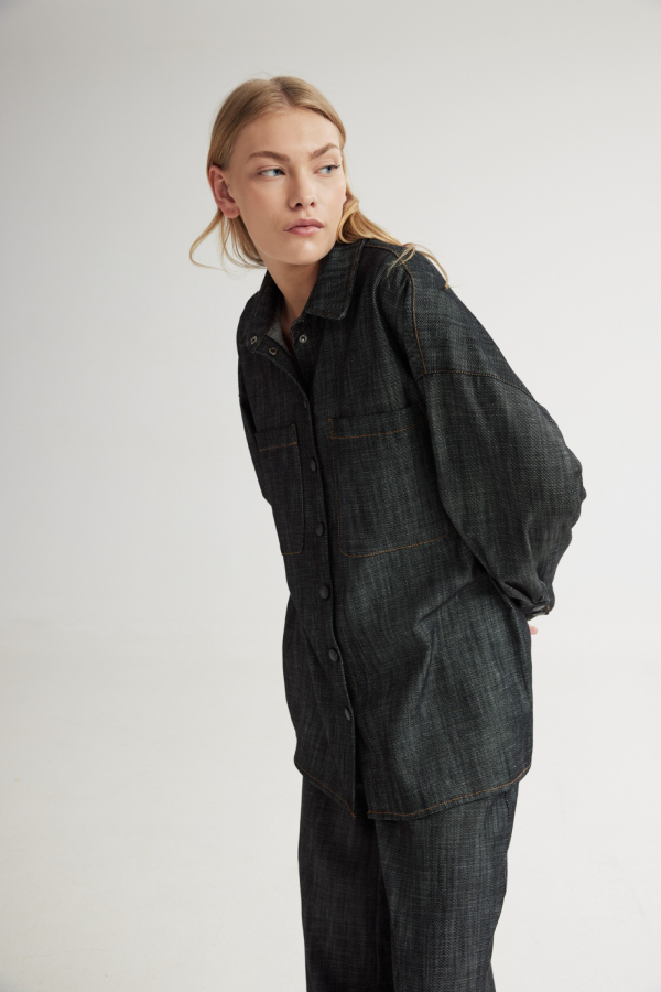 MAX BLACK DENIM SHIRT