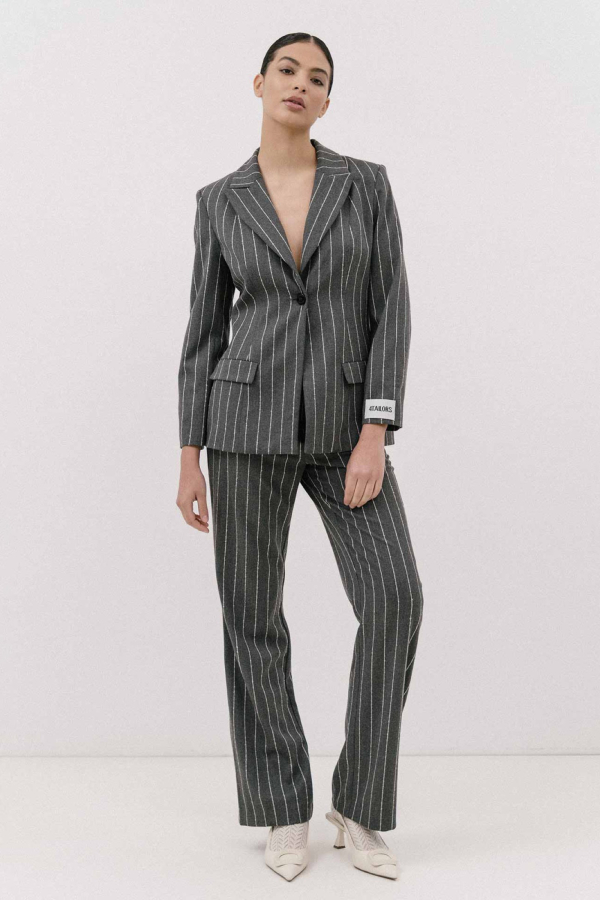 THE SALSA STRAIGHT LEG PANTS - GREY