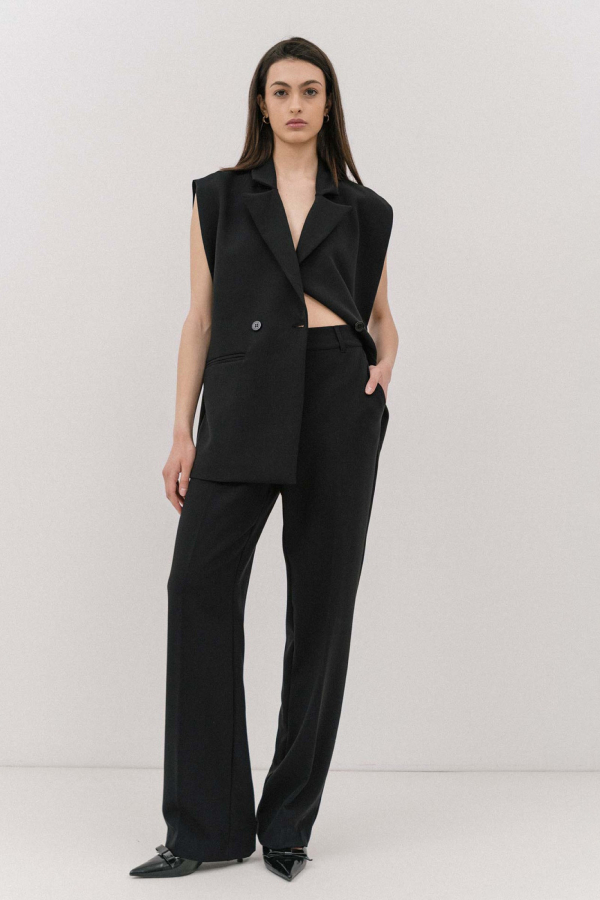 THE SPICE IT UP STRAIGHT LEG PANTS - BLACK