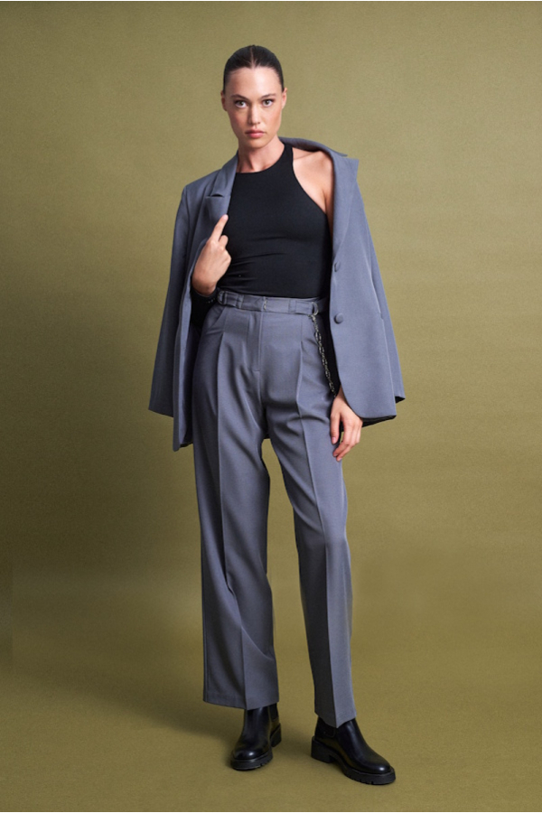 KENDRA TROUSERS - GREY