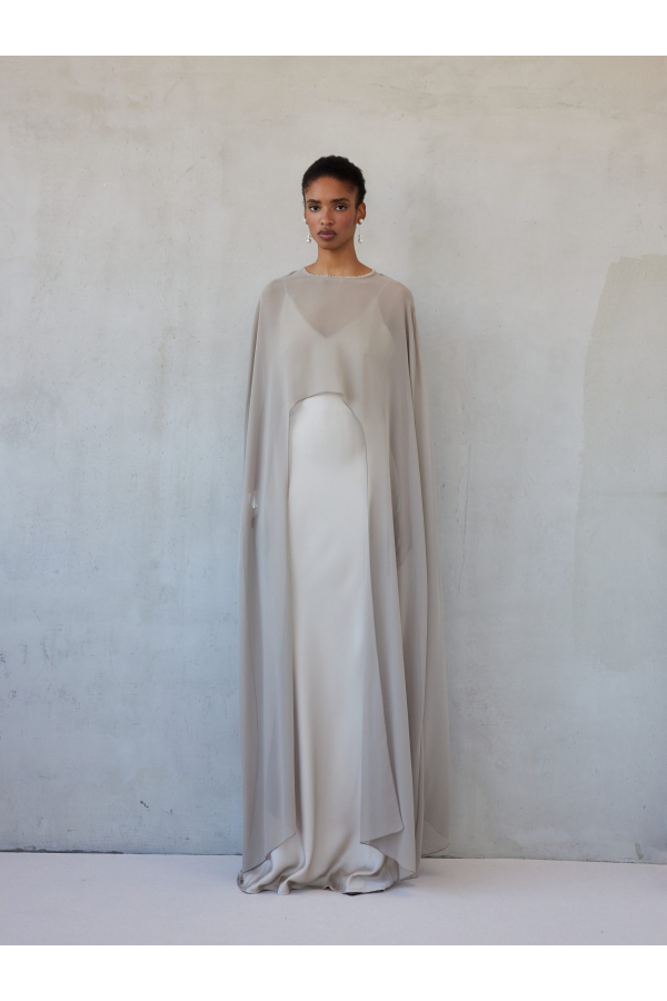 LUISA DRESS - GREIGE