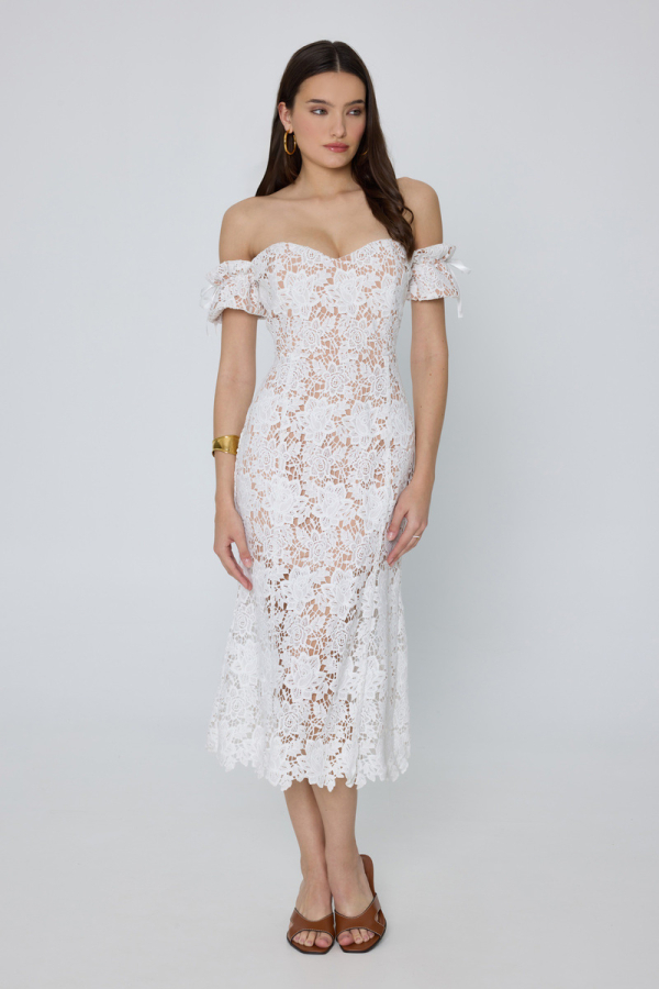 JOHANA DRESS - WHITE