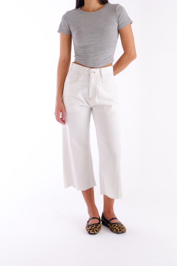 ROBIN OFF-WHITE CROPPED