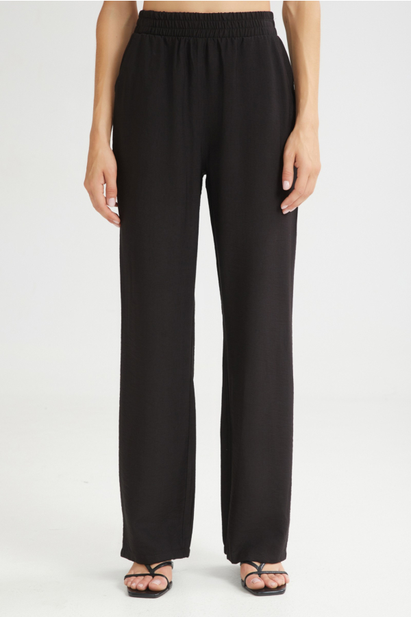 THE SUNDAE STRAIGHT PANTS - BLACK