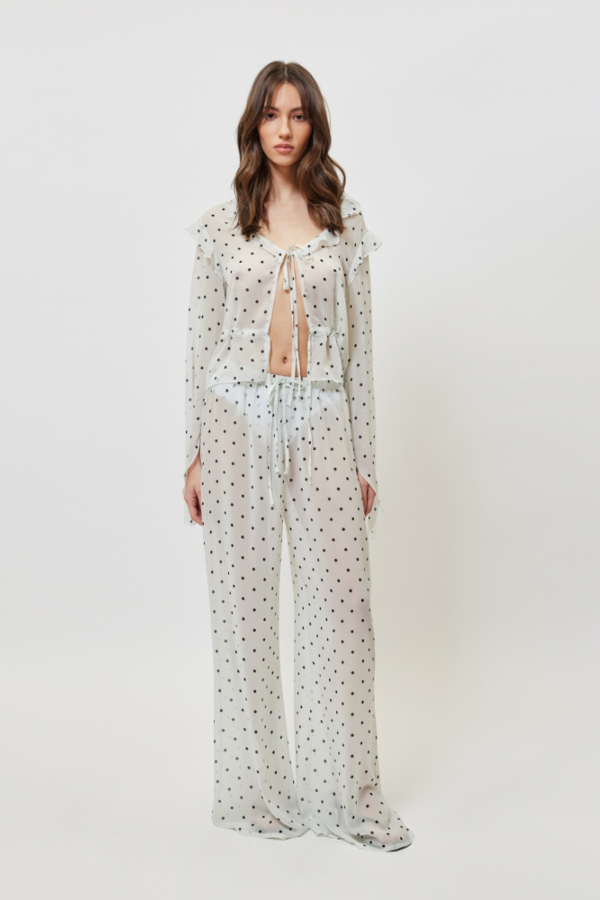 VALENTINA PRINTED PANTS - POLKA DOTS