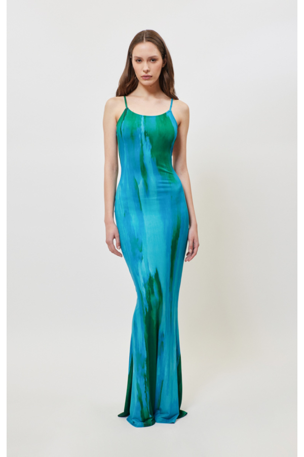 VERONICA DRESS - AQUA GREEN