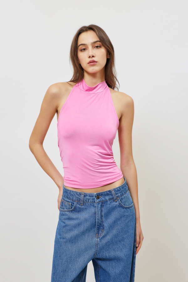 JULES TURTLENECK TOP - ΡΟΖ