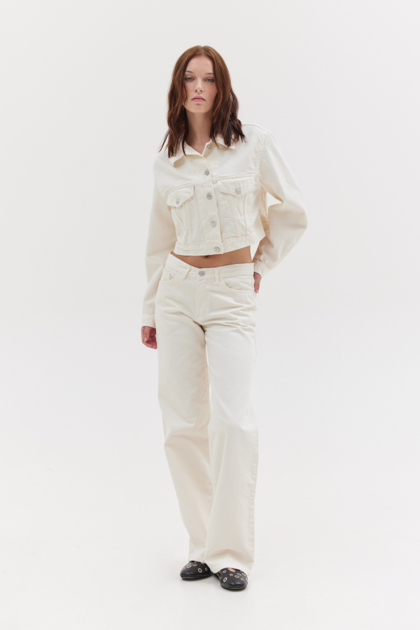 LILY STRAIGHT JEANS - OFF WHITE