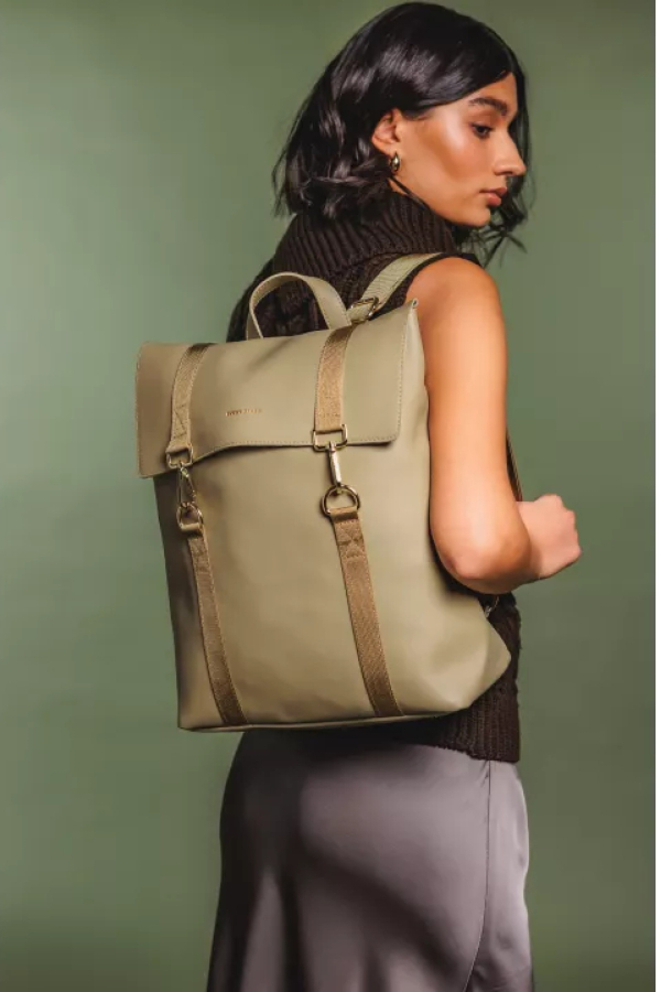 DOUBLE CLIP BACKPACK - SOFT GREEN 