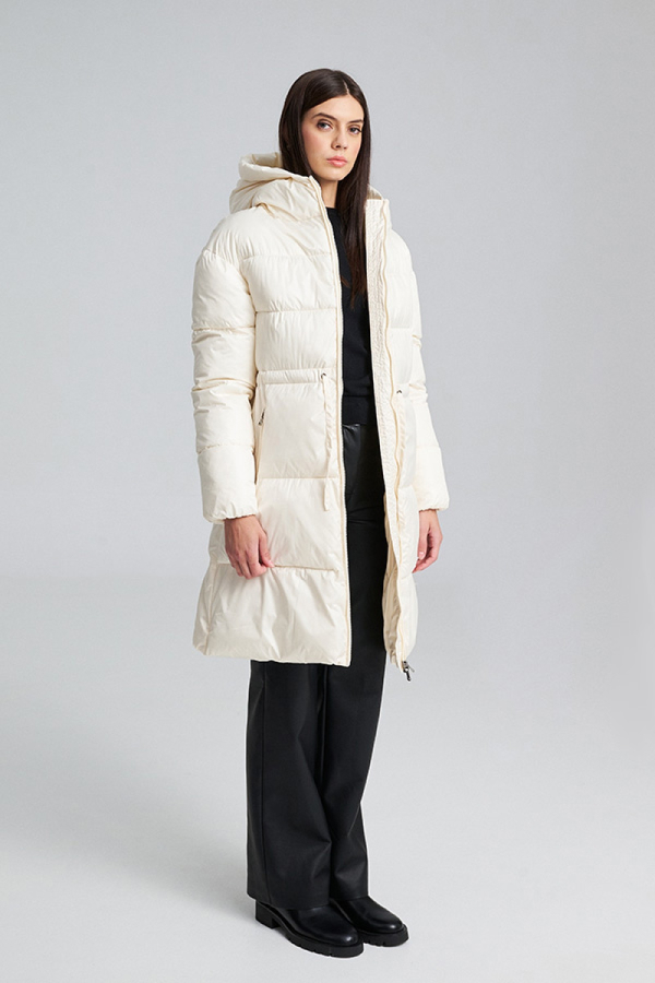 JUNO PUFF COAT - ECRU