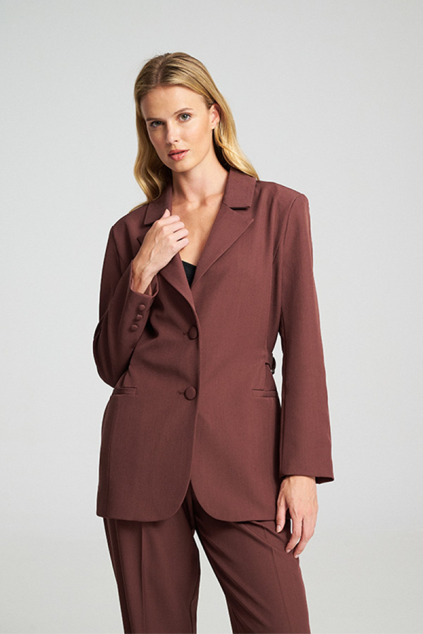 ARIELA BLAZER - BURGURDY
