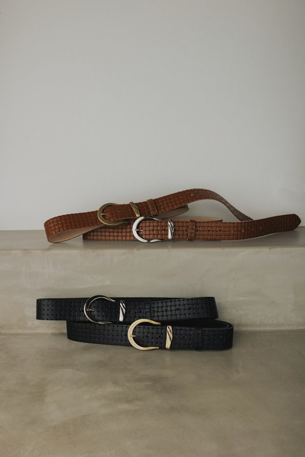 LANDSLIDE LEATHER BELT