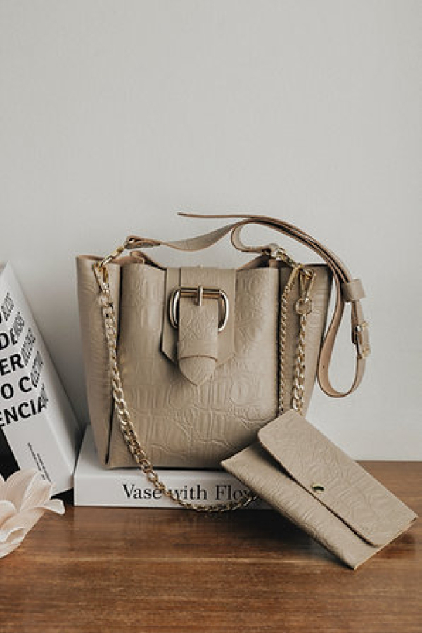 MISSING SHOULDER BAG STONE BEIGE