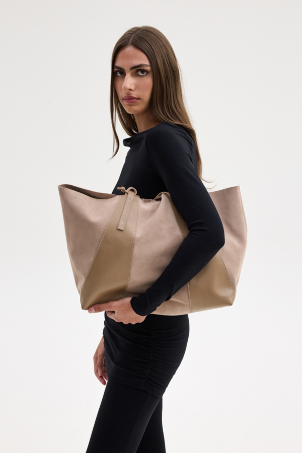 ALYSSA TOTE BAG - BEIGE