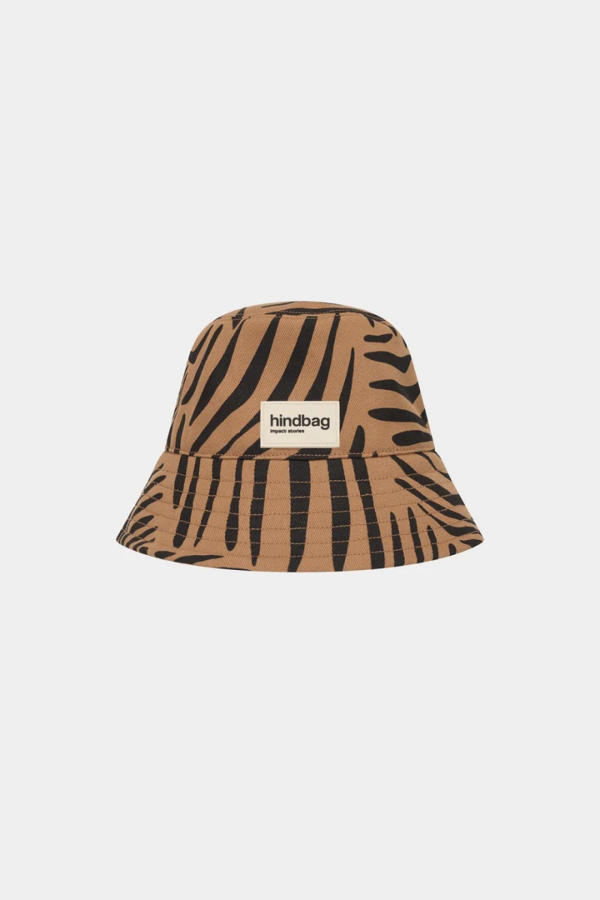 BOB HAT - CINNAMON/ ZEBRA 