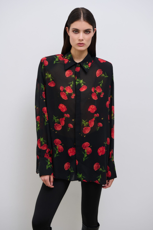 CARNAION DREAM SHIRT BLACK