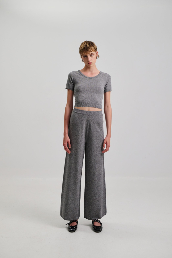 TROUSER KNITWEAR - GREY