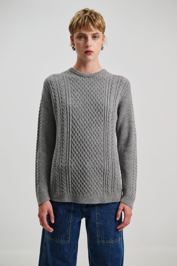 BLOUSE KNITWEAR - GREY