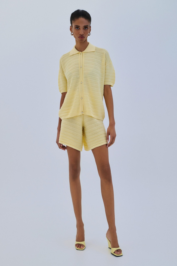 SHORTS KNIT - TYPE YELLOW
