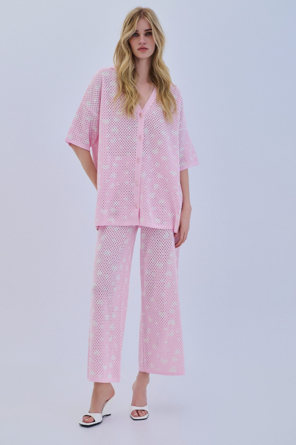 PANTS KNITWEAR - BABY PINK