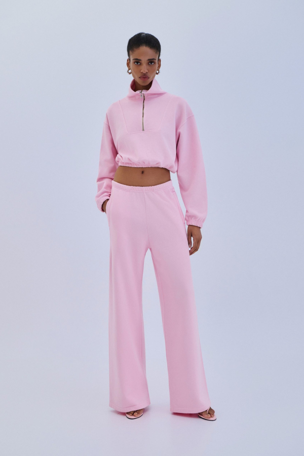 SWEATSHIRT BLOUSE - BABY PINK