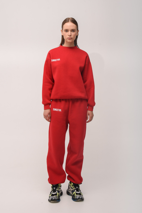 HAILEY SWEATPANTS - RED