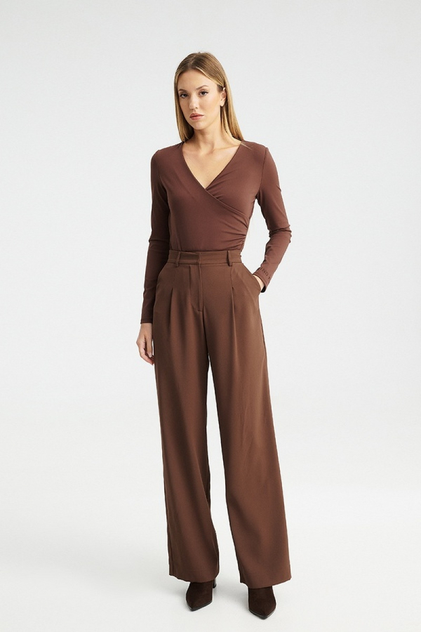 ESIOTE TROUSERS - BROWN