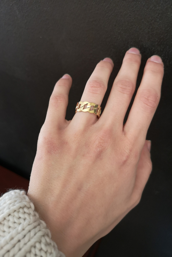 CHAIN GOLD RING