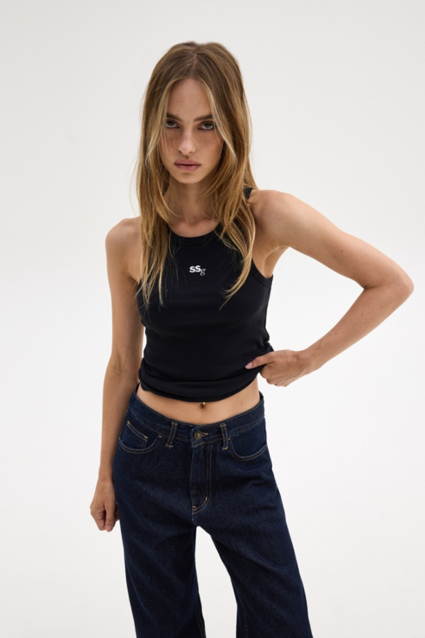 JANE SSG TANK TOP - BLACK