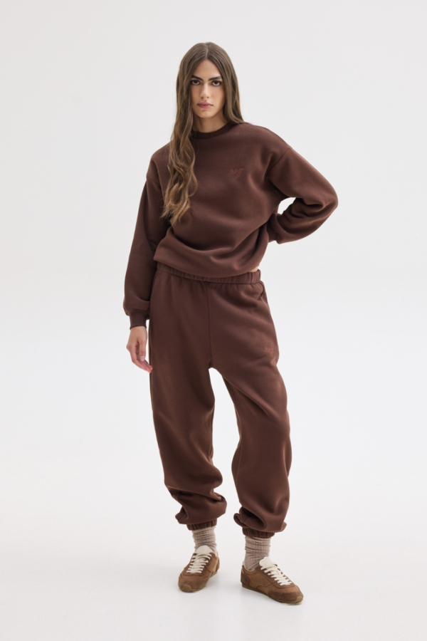 MABEL SWEATPANTS - BROWN