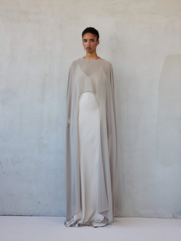 LUISA DRESS - GREIGE