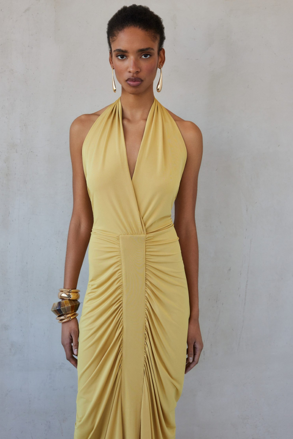 VITTORIA DRESS / WARM OCHRE