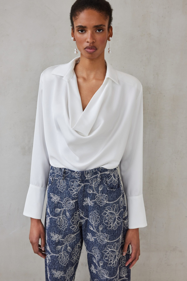 REGINA SHIRT  -  OFF WHITE