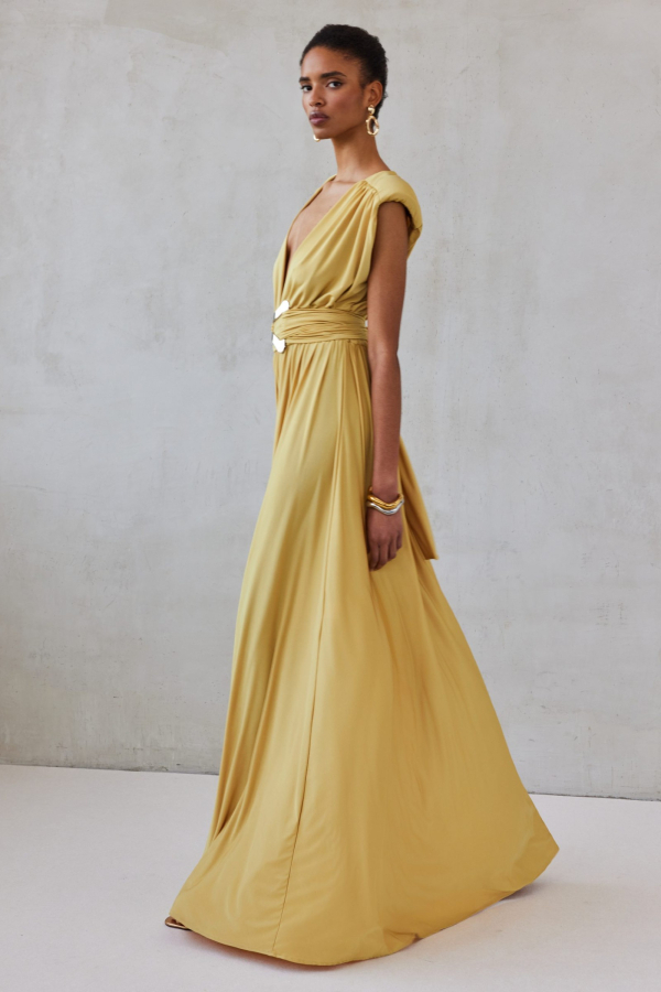 ANABELLE DRESS / WARM OCHRE