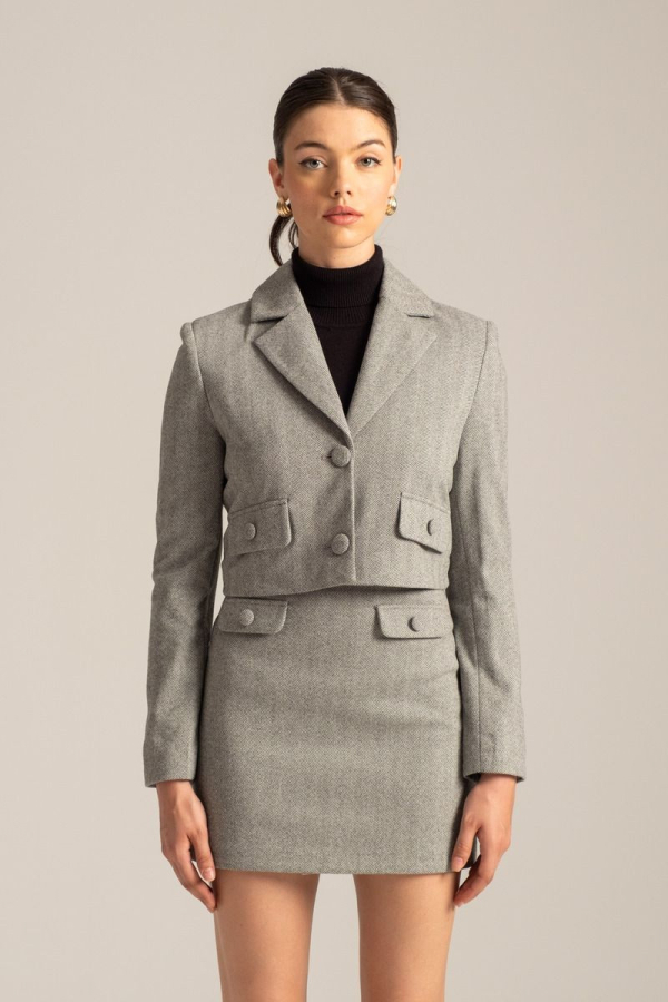 REY BLAZER - GREY
