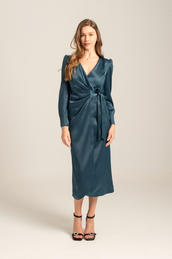 PHOEBE DRESS - PETROL