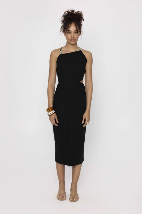 SABO DRESS - BLACK