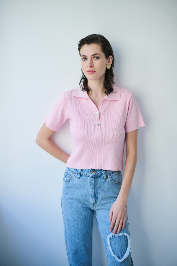 TOP POLO PINK
