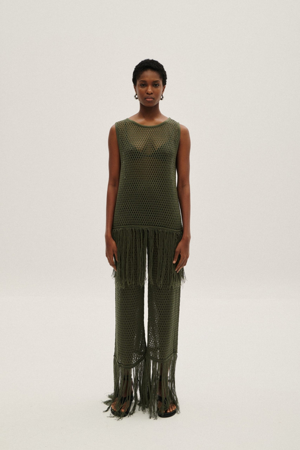 PANTS NET FRINGES