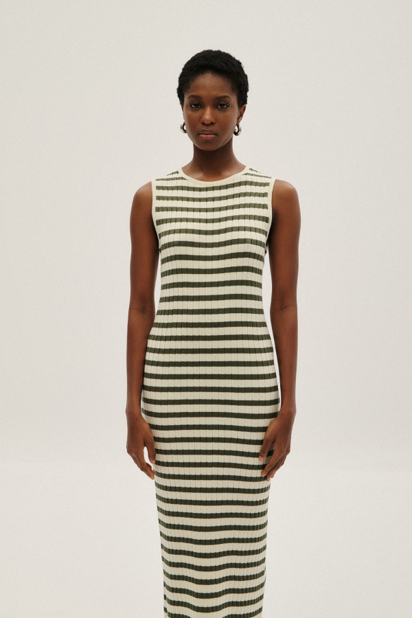 DRESS MAXI STRIPED 