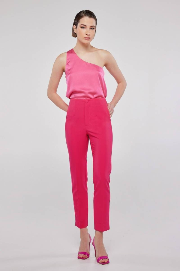 SELMA  TROUSERS-FUCHSIA