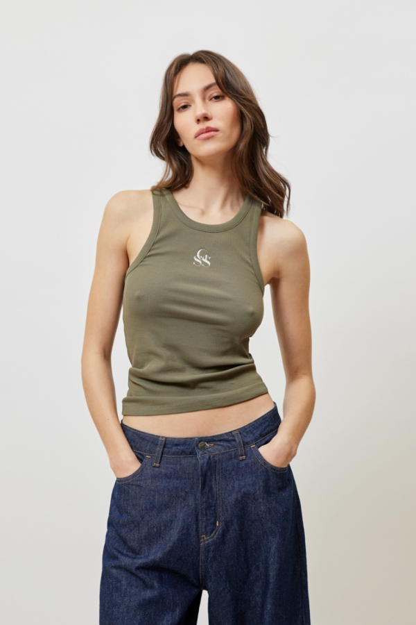 SIENNA TANK TOP - KHAKI