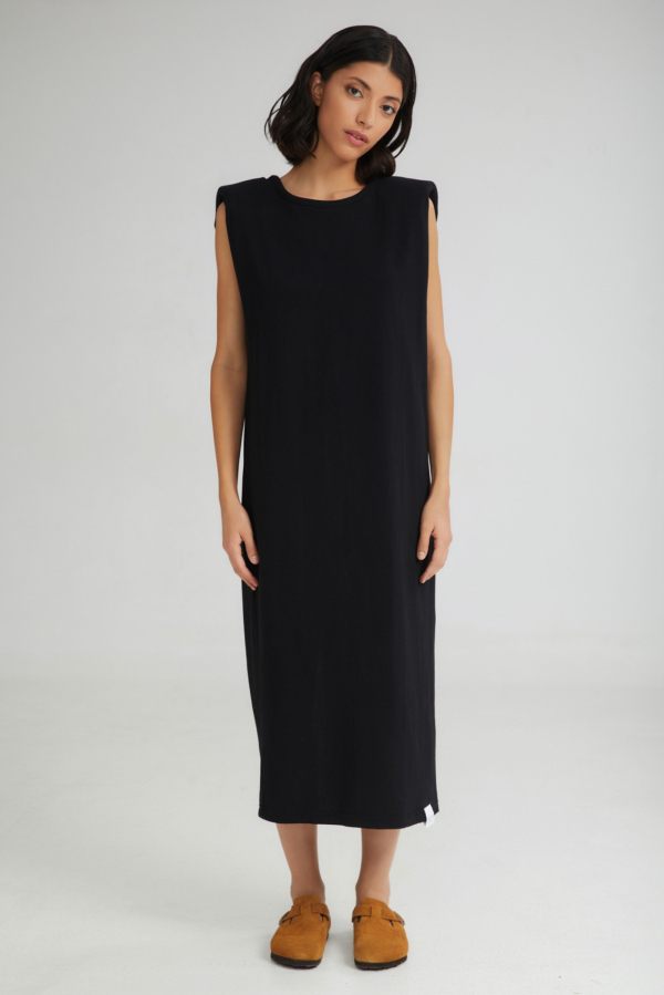 THE FLAVOR SLEEVELESS DRESS - BLACK