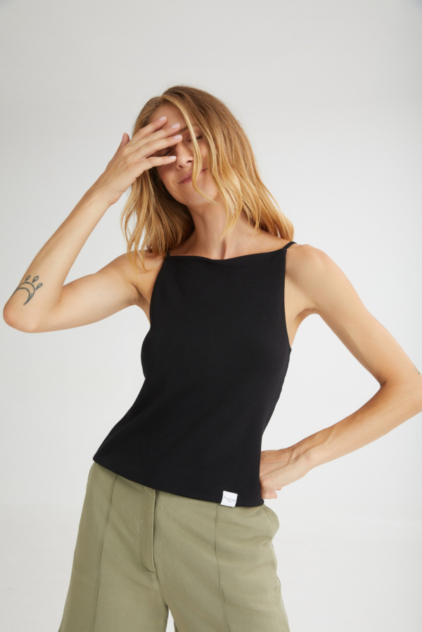 THE POPSICLE ESSENTIAL TOP - BLACK 