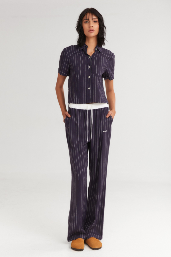 THE TOPPINGS LONG  PANTS NAVY